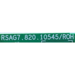 T-CON PARA TV HISENSE / NUMERO DE PARTE 286050 / RSAG7.820.10545/ROH / 316793 / H41802PNI78A / PANEL HD650Y1U72-T0L2 / HD650Y1U72-T0LG / DISPLAY HV650QUB-F70 / MODELO 65A65H / 65A7K / 65A6KV